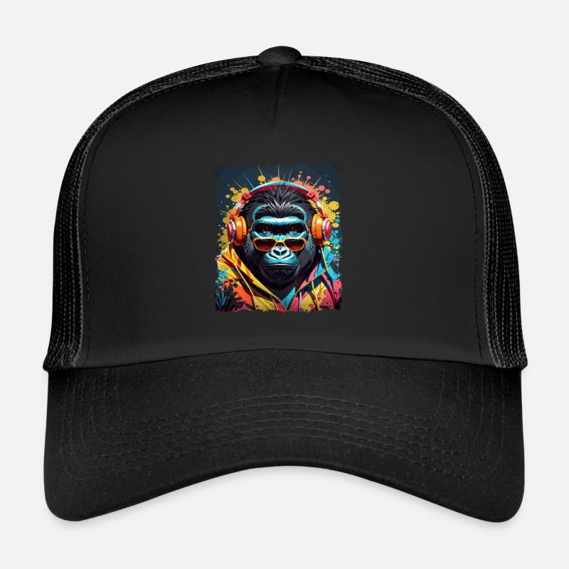 Gorille singe art animalier je cool mignon Casquette trucker 