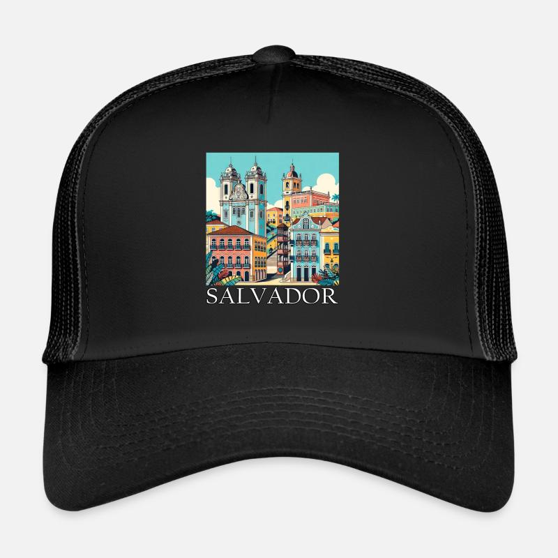 Salvador, Brésil, Architecture coloniale Casquette trucker 