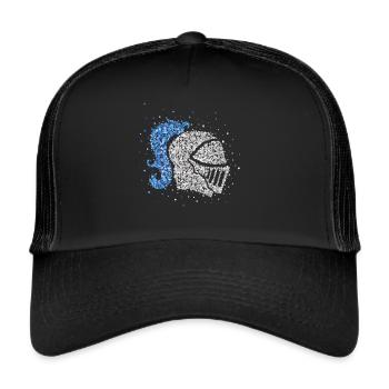 Knight Knight's Armor Helmet Knight's Helmet Medieval - Trucker Cap - black/black - Front
