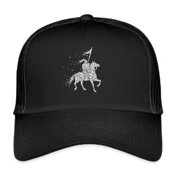Knight Horses Crusader Lance Knight's Armor - Trucker Cap - black/black - Front