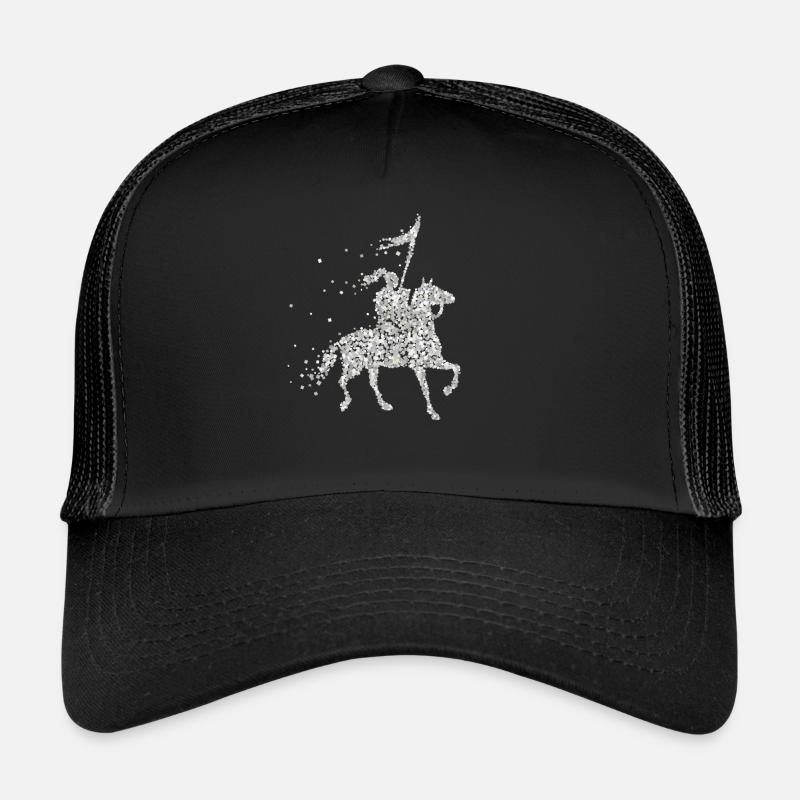 Ritter Pferde Kreuzritter Lanze Ritterrüstung Trucker Cap