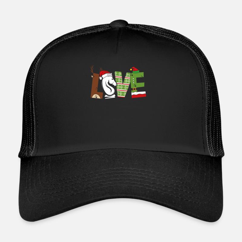 Chess Pieces Christmas Love Trucker Cap