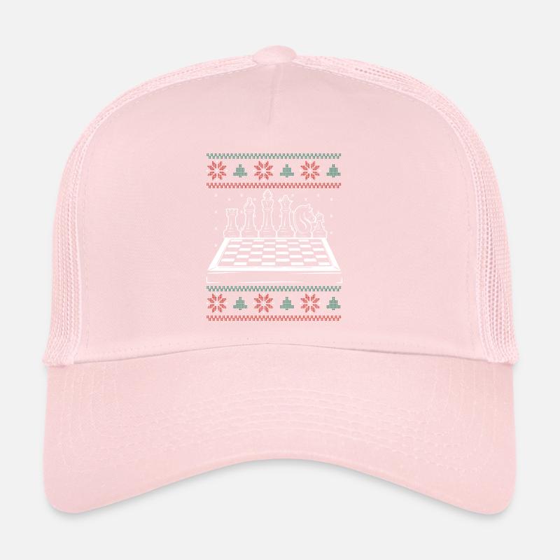 Échiquier de Noël Casquette trucker 