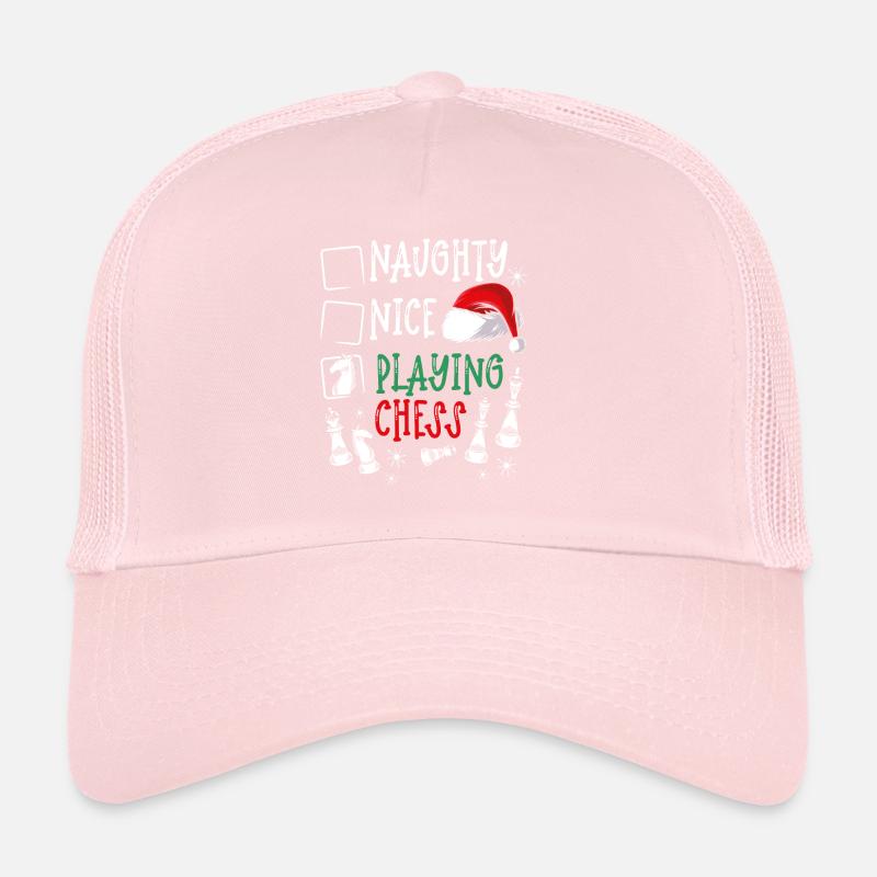 Playing Chess At Christmas Trucker Cap