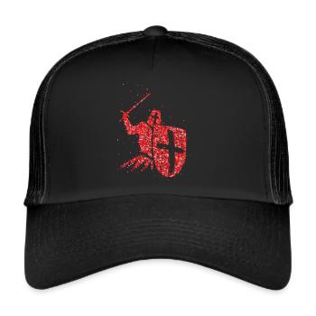 Crusader Knights Templar Crusader Order - Trucker Cap - black/black - Front
