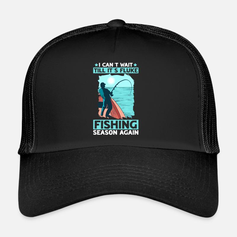 Pêcheur pêcheur, canne à pêche du pêcheur, Casquette trucker 