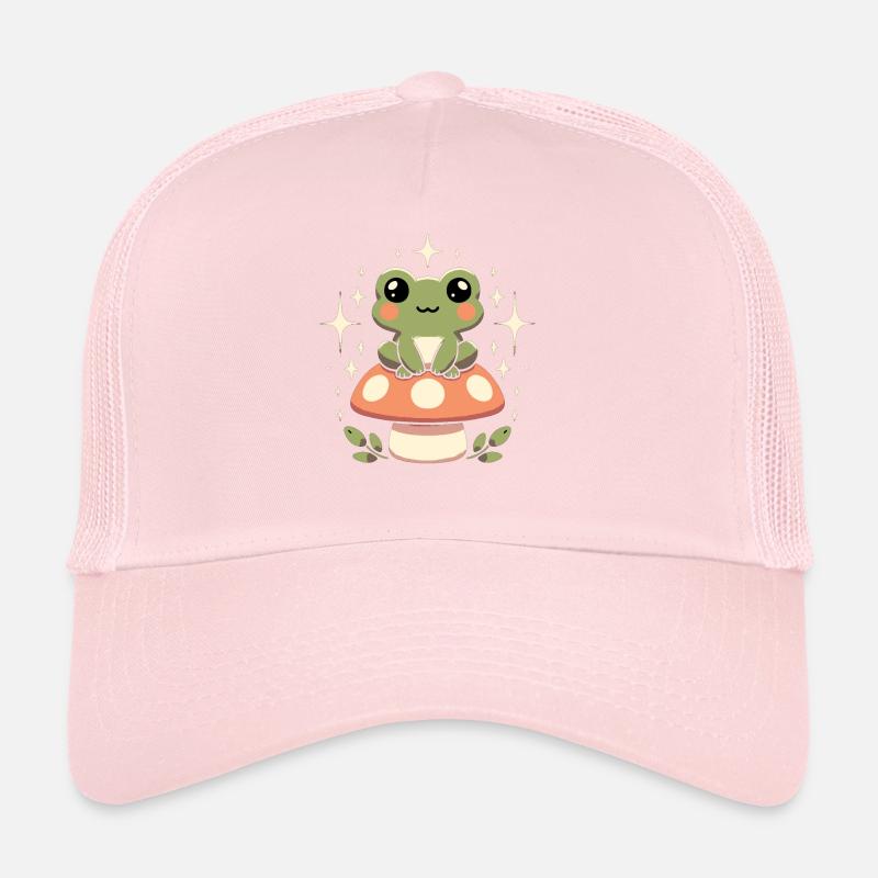 Cottagecore Grenouille Champignon Esthétique Casquette trucker 
