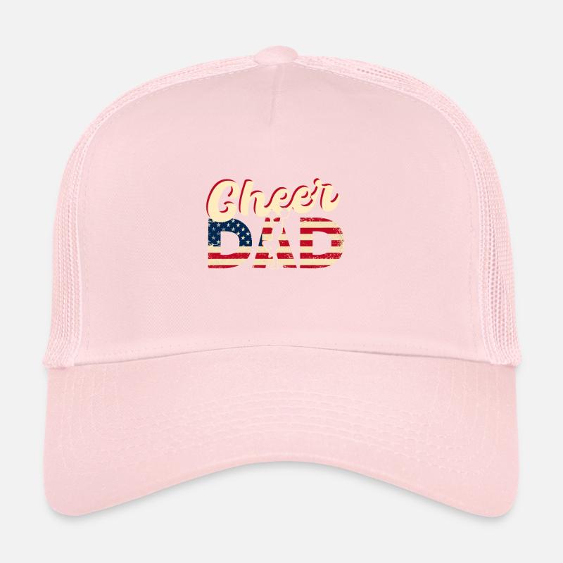 Cheer Dad Cheerleading Cheerleader Daddy Trucker Cap