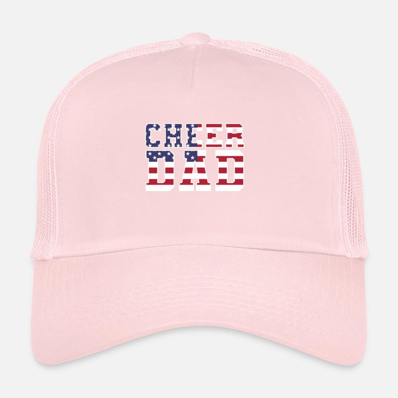 Cheer Dad Cheerleading Cheerleader Daddy Trucker Cap