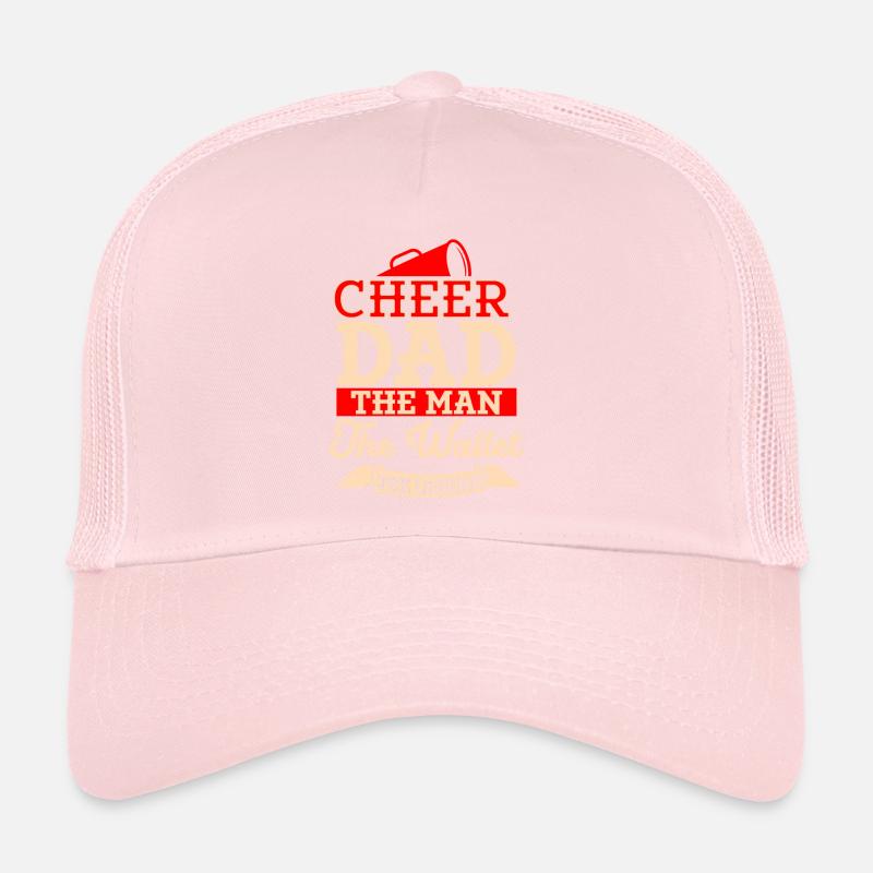 Cheer Dad Cheerleading Cheerleader Daddy Trucker Cap