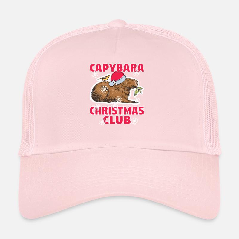 Noël Capybara Hiver Capybara Neige Casquette trucker 