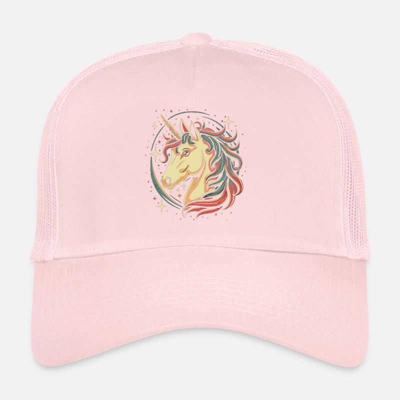 Einhorn am Sternenhimmel: Comic-Design Trucker Cap