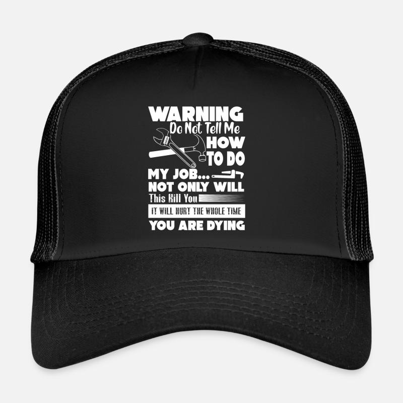 Plumber Plumber My Job - Trucker Cap - black/black