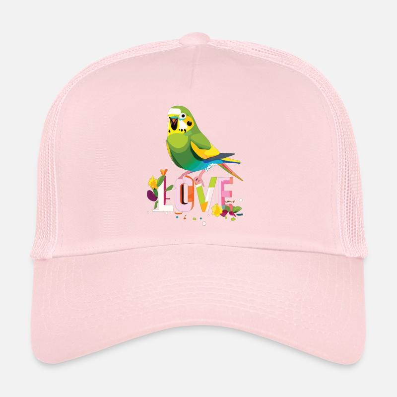 Loving Budgie Design Trucker Cap