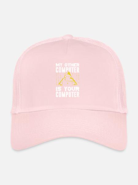 Hacker - Trucker Cap - pale pink - Front