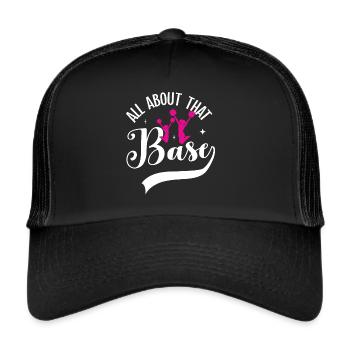 Cheerleadermädchen Cheerleading Jubel Jugend - Trucker Cap - Schwarz/Schwarz - Vorne