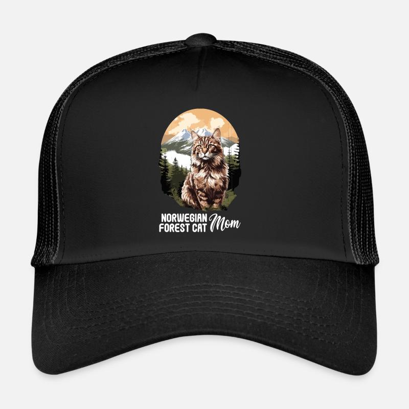 Norwegian Forest Cat Trucker Cap
