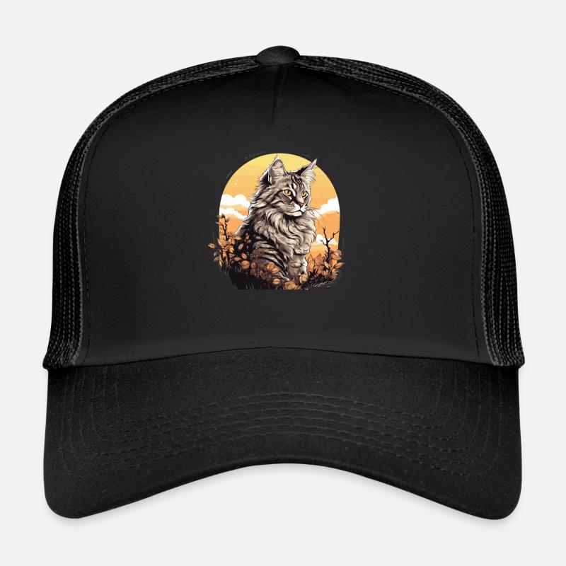 Maine Coon - Trucker Cap - black/black