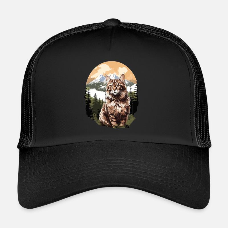Norwegian Forest Cat Trucker Cap