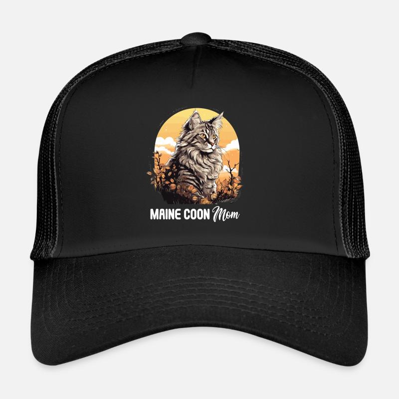 Maine Coon - Trucker Cap - Schwarz/Schwarz