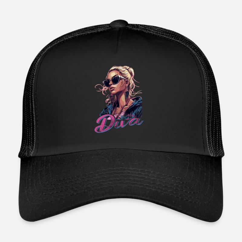 Brillez d’une exclusivité éclatante diva Casquette trucker 