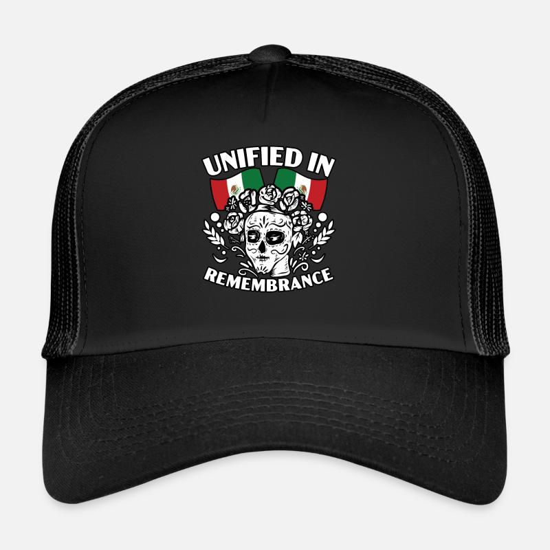 Unified In Remembrance Dia De Muertos Trucker Cap