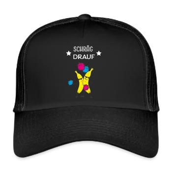 Banana Escalates Fruits Replacement Costume Carnival - Trucker Cap - black/black - Front