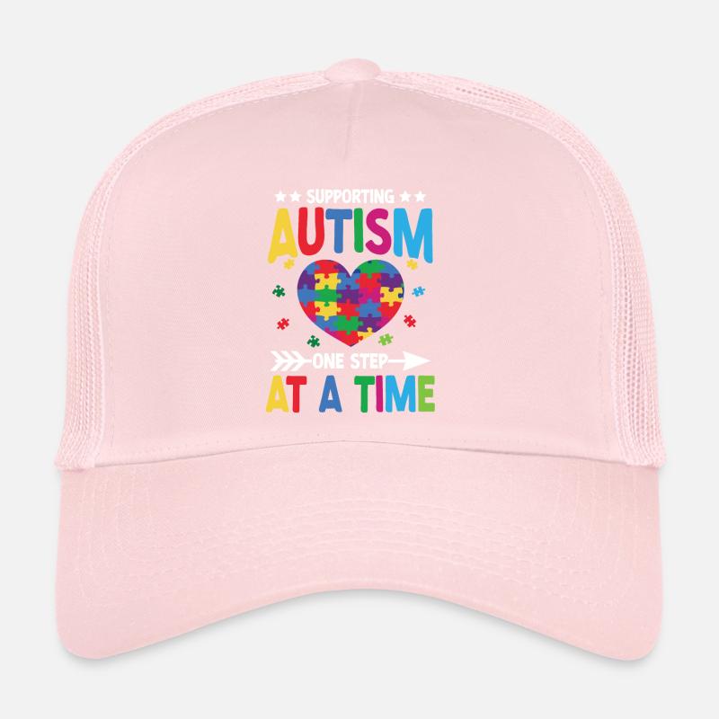 Autism Awareness Support Autistic Trucker Cap