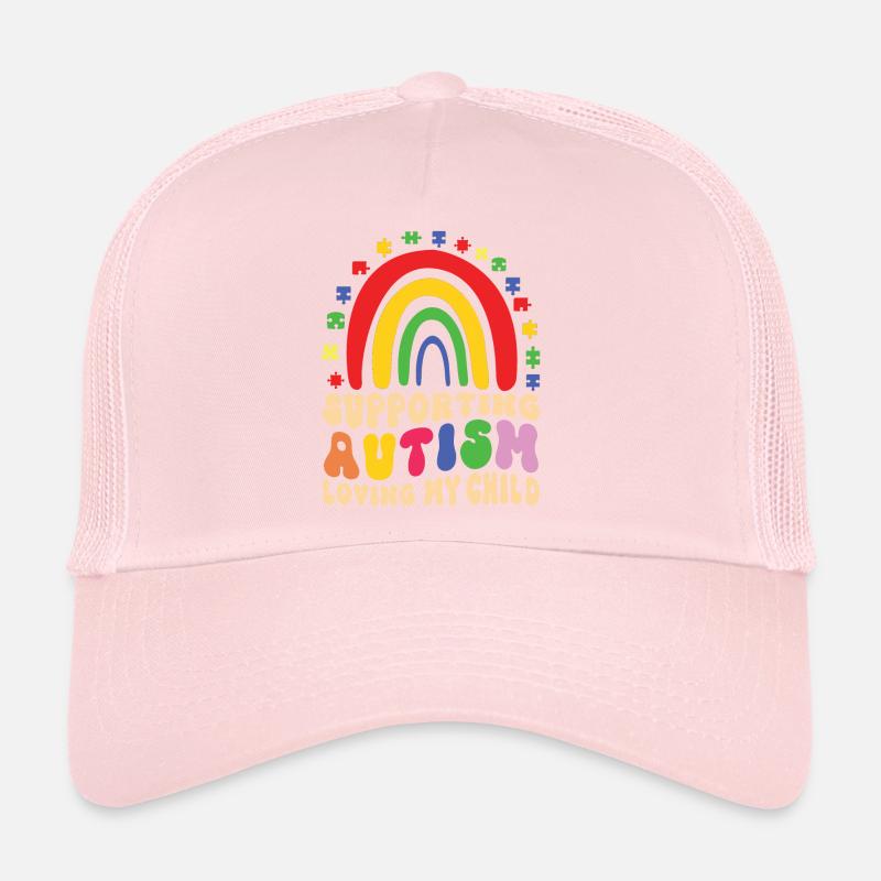 Autism Awareness Support Autistic Trucker Cap