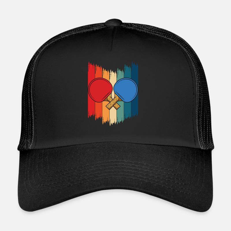 Table Tennis Saying Table Tennis Racket Trucker Cap