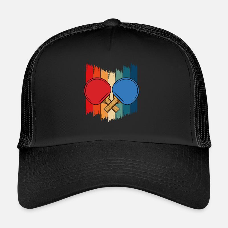 Table Tennis Saying Table Tennis Racket Trucker Cap