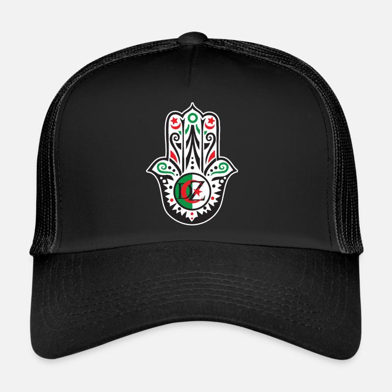 1 2 3 viva l Algérie main de fatma Casquette trucker 