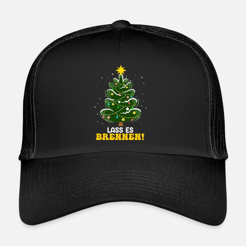 Weihnachtsbaum Lass es Brennen Tannenbaum Trucker Cap