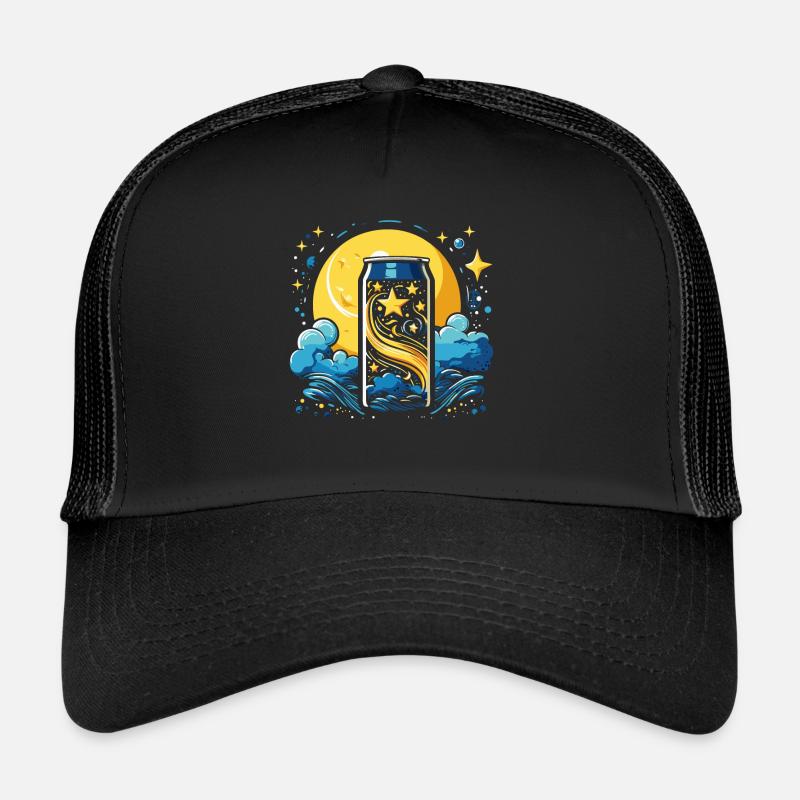 La boîte la plus cool avec des étoiles et des nuages Casquette trucker 