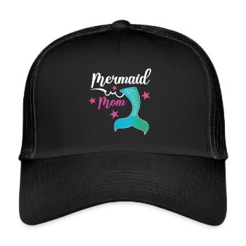 Escouade de fête d’anniversaire pour sirène - Casquette trucker  - noir/noir - Devant