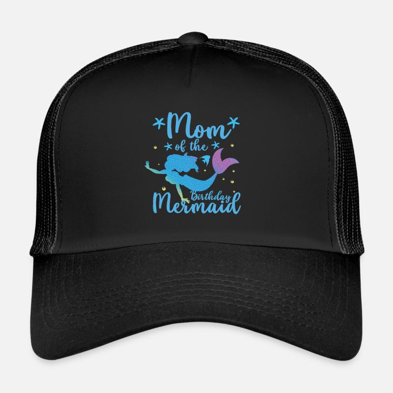 Birthday Party Squad For Mermaid Trucker Cap