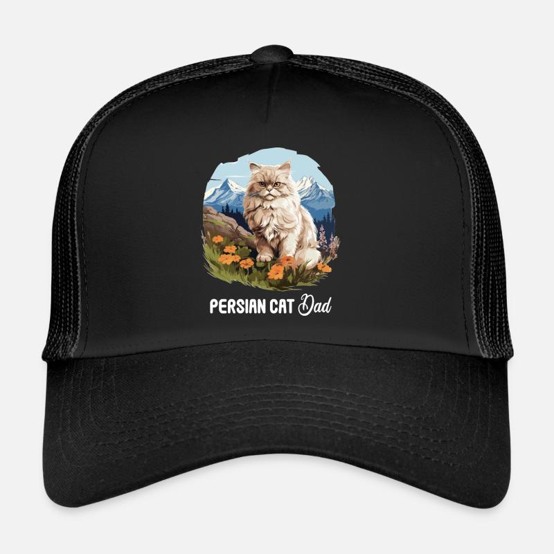 Chat persan Perser Katze Casquette trucker 