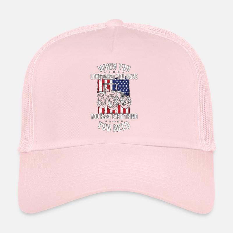 Moissonneuse-batteuse Quand on aime ce qu’on a La vie agricole Casquette trucker 