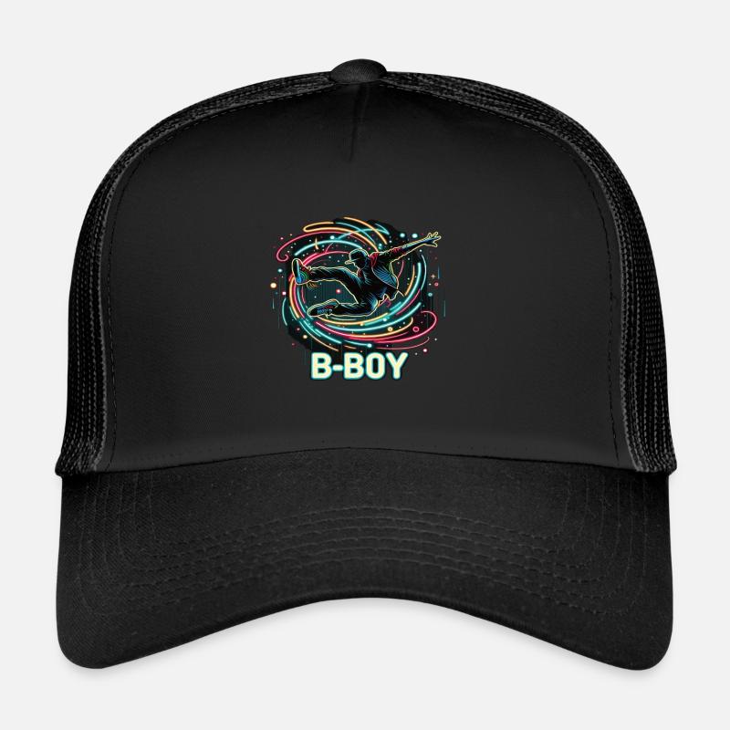 Breakdance Breakdancer Breakdance Enfants - Casquette trucker  - noir/noir
