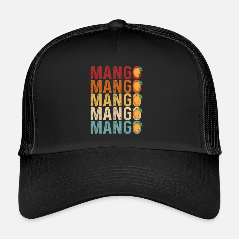 Mango Frucht Mango - Trucker Cap - Schwarz/Schwarz