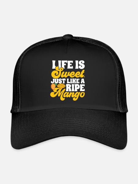 Mango Frucht Mango - Trucker Cap - Schwarz/Schwarz