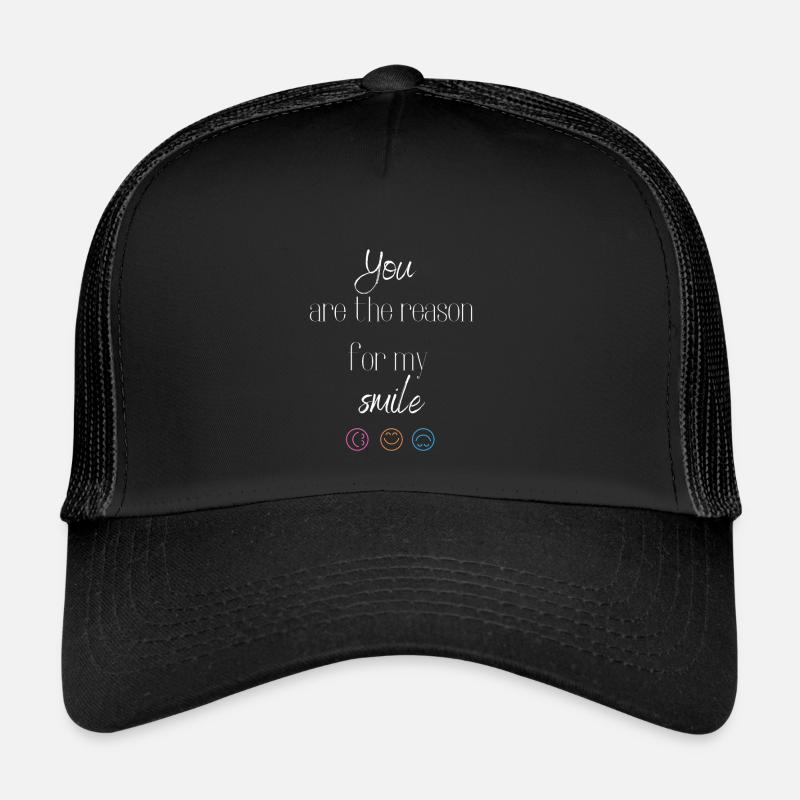 Sourire - Casquette trucker  - noir/noir