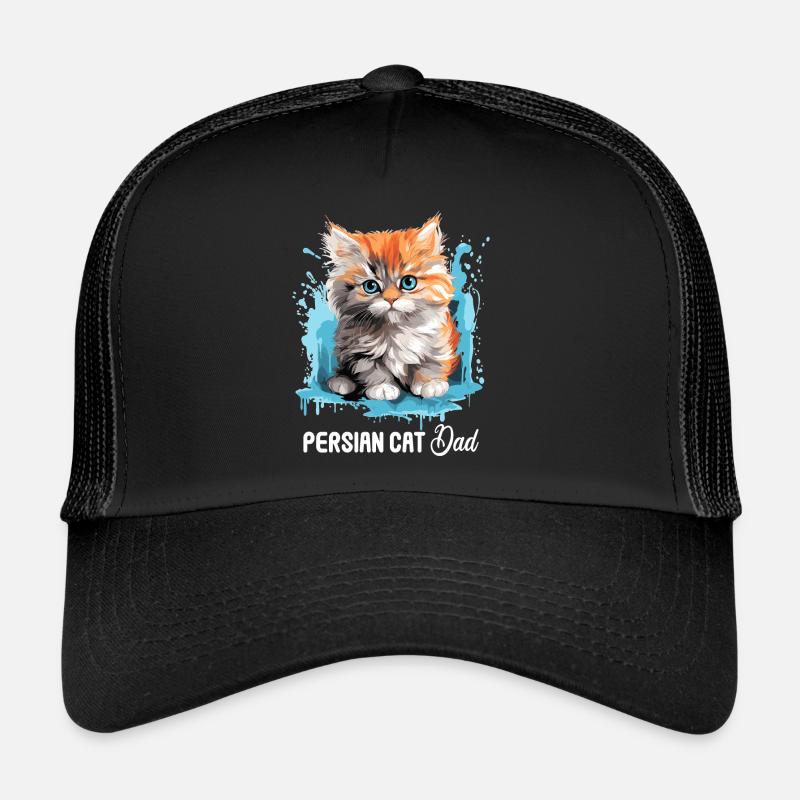 Chat persan Perser Katze Casquette trucker 