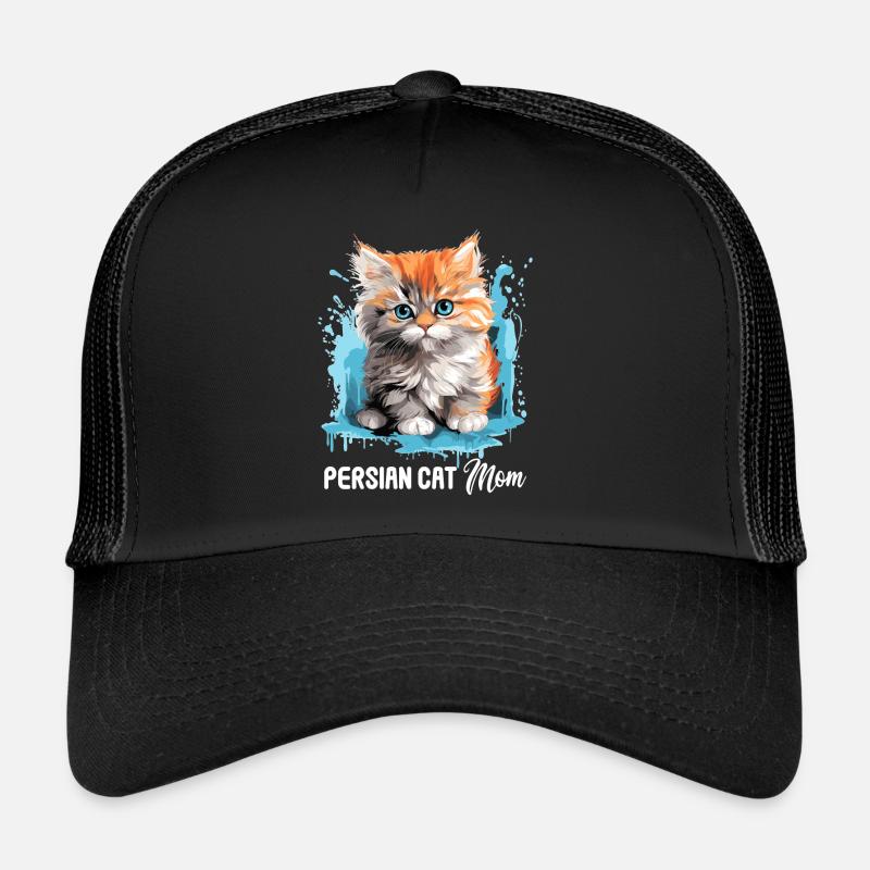 Chat persan Perser Katze Casquette trucker 