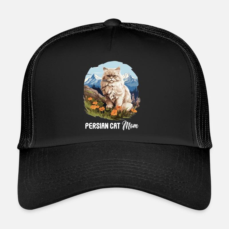Chat persan Perser Katze Casquette trucker 