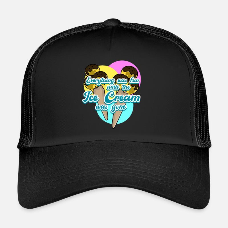Crème glacée Crème glacée Casquette trucker 