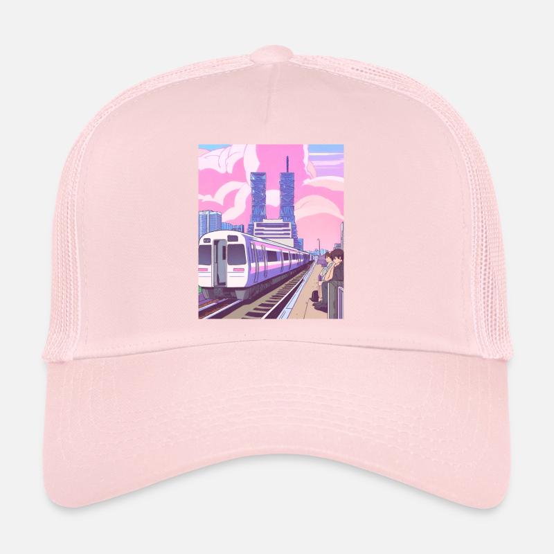 Japan Zug Bahnhof Trucker Cap