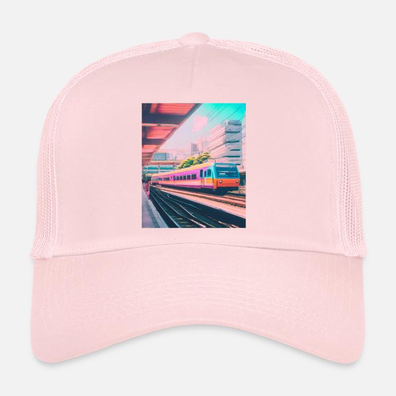 Train Japan Railway Station Trucker Cap
