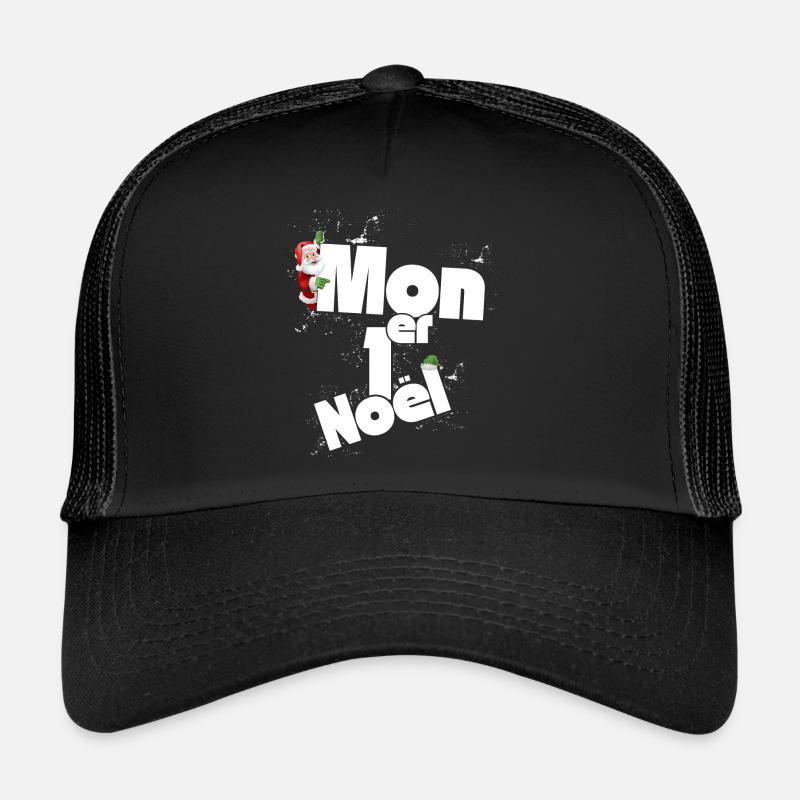 Mon premier Noel - Casquette trucker  - noir/noir