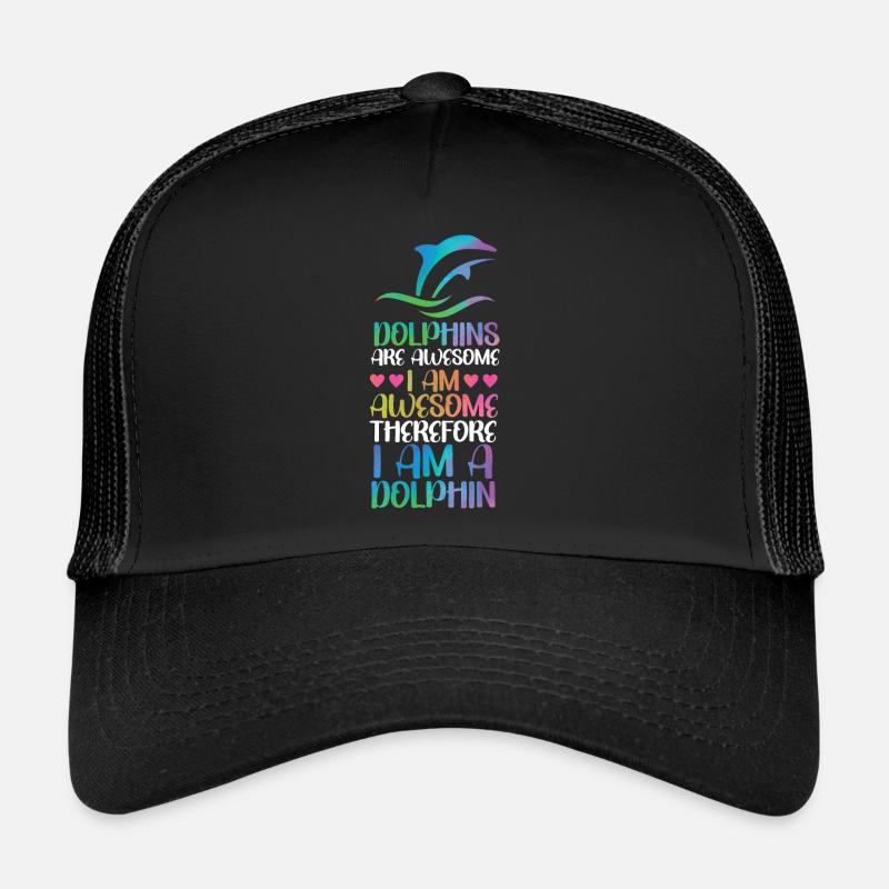 Dauphin aquarelle dauphins sont Casquette trucker 